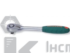 Тріскачка з нековзаючою пластиковою ручкою 1/2'' DR, 253 мм 48 зубців (R3704)